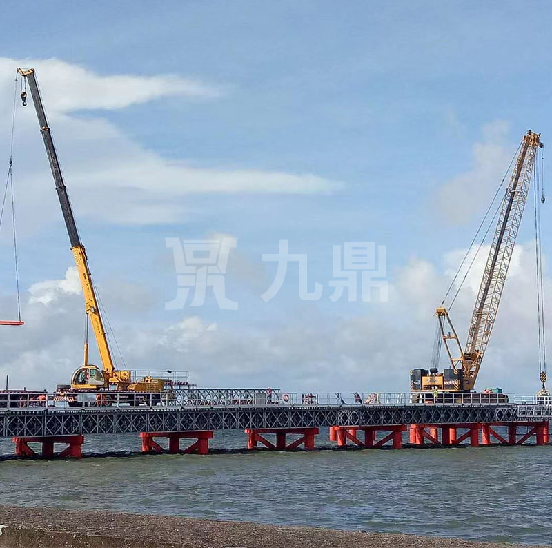 貝雷橋(qiao)片(pian)數(shu)拼裝(zhuang)需(xu)按(an)設計(ji)要求